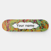 Kleurige gaten textuur skateboard (Horizontaal)