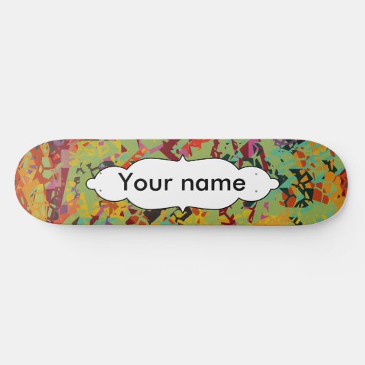 Kleurige gaten textuur skateboard (Horizontaal)