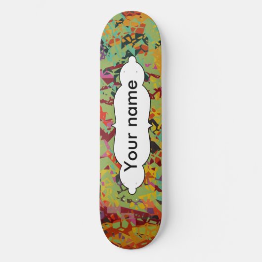 Kleurige gaten textuur skateboard (Voorkant)