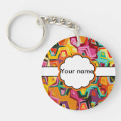 Kleurige gaten textuur sleutelhanger (Voorkant)
