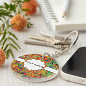 Kleurige gaten textuur sleutelhanger (Voorkant Rechts)