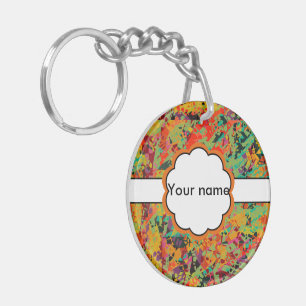 Kleurige gaten textuur sleutelhanger