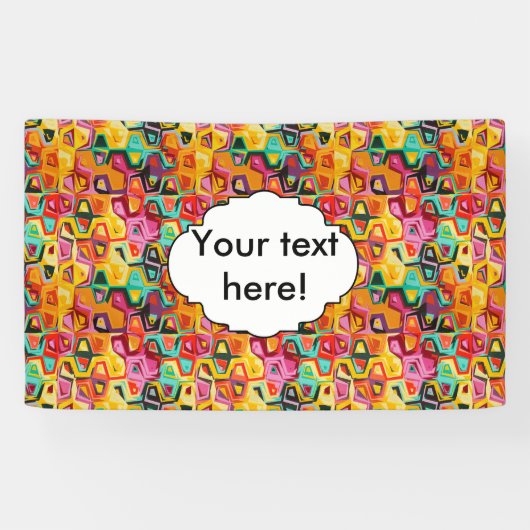 Kleurige gaten textuur spandoek (Horizontaal)