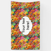 Kleurige gaten textuur spandoek (Verticaal)