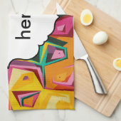 Kleurige gaten textuur theedoek (Quarter Fold)