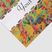 Kleurige gaten textuur tissuepapier (Detail)