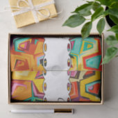 Kleurige gaten textuur tissuepapier (Geschenk)