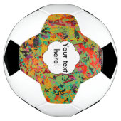Kleurige gaten textuur voetbal (Gedraaid)