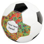 Kleurige gaten textuur voetbal (Drie kwart)