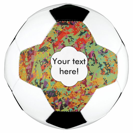Kleurige gaten textuur voetbal (Voorkant)