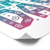 kleurige gelukkige verjaardag voor iedereen poster (Hoek)