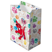 Kleurige Hondenpoten  Medium Cadeauzakje (Voorkant Gekanteld)