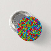 Kleurige jelly bean knoop ronde button 3,2 cm (Voorkant /achterkant)