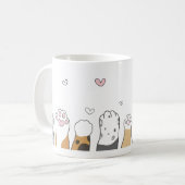 Kleurige Kattenpoot Mok (Voorkant links)