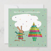 kleurige kerstboom kaart (Voorkant)