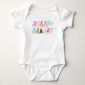 Kleurige Kerstboom Merry & Bright Romper (Voorkant)
