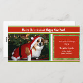 Kleurige kerstgroeten aangepaste foto gepersonalis feestdagenkaart (Voorkant / Achterkant)