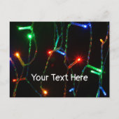  kleurige kerstverlichting briefkaart (Voorkant)
