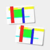 Kleurige knuffel badge (Voor- en achterkant)