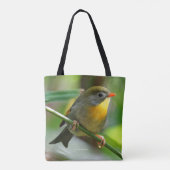 Kleurige Leiothrix / Pekinglijsterg zangvogel Tote Bag (Achterkant)