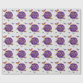 Kleurige Moederdaggroeten met vlinders Cadeaupapier (Vlak)