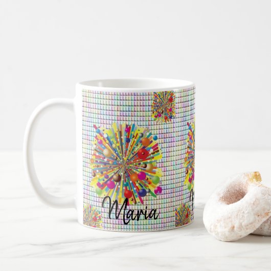Kleurige mok (Met donut)