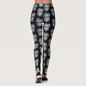 Kleurige Narren Schedel Leggings (Achterkant)
