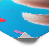 Kleurige Puppies en Bloemen Kindermuurposter Poster (Hoek)