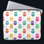 kleurige regenboogstruik Tween Kinder Laptop Sleeve<br><div class="desc">Schattig Kinder en Tiener kleurrijk hoesje van de Rainbow Owl-patroonlaptop. Het heldere en kleurrijke uil patroon kenmerkt witte achtergrond met multicolored uil en harten. Blauwgroen, roze, paarse, oranje, gele, groene rode en blauwe gekleurde uilen. Schattige uil was de cadeautjes voor kinderen en liefhebbende tweens en volwassenen.</div>