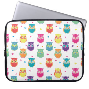  kleurige regenboogstruik Tween Kinder Laptop Sleeve