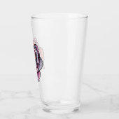 Kleurige Roos Bloem Glas (Links)