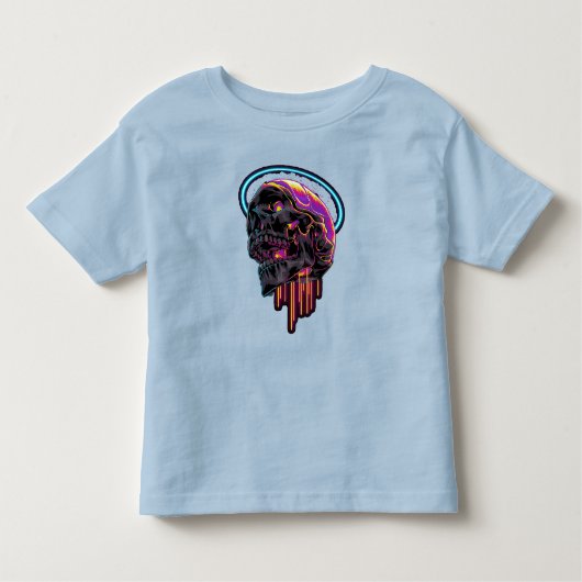 Kleurige Schedel Schattige Baby Jongen Meisje Hall Kinder Shirts (Voorkant)