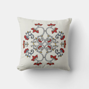 Kleurige Sierkussenhoes met Ornament Kussen
