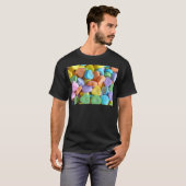 Kleurige Snoep Harten T-shirt (Voorkant volledig)