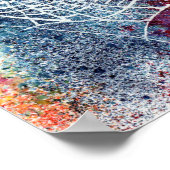 kleurige spinrag poster (Hoek)