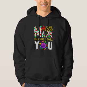 Kleurige Stip Dag Maak Je Merk Zie Waar Het Je Naa Hoodie