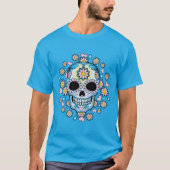 Kleurige Suiker Schedel T-shirt (Voorkant)
