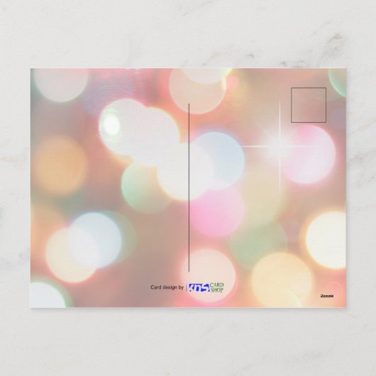 Kleurige Twinkellichtjes, bokeh, Feestdagen (Achterkant)