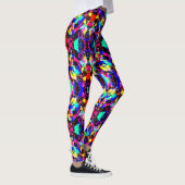 Kleurige verfauto met een kleur leggings (Rechts)