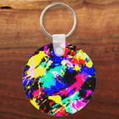 Kleurige verfauto met een kleur sleutelhanger (Voorkant)