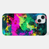 kleurige verfsplaat iPhone hoesje (Achterkant horizontaal)