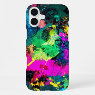 kleurige verfsplaat iPhone 16 plus hoesje