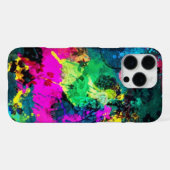 kleurige verfsplaat iPhone hoesje (Achterkant horizontaal)