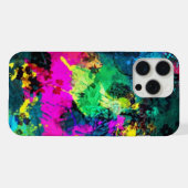 kleurige verfsplaat iPhone hoesje (Achterkant horizontaal)