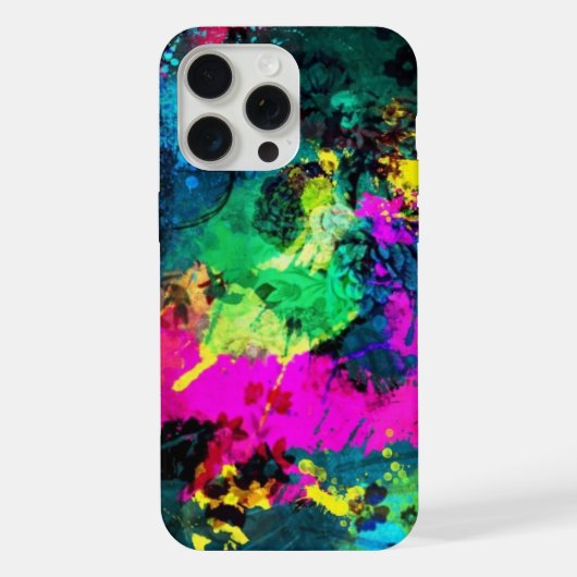 kleurige verfsplaat iPhone hoesje (Achterkant)