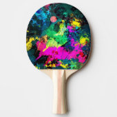 kleurige verfsplaat tafeltennisbatje (Voorkant)