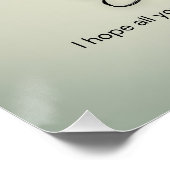 Kleurige verjaardagswensen perfect poster (Hoek)