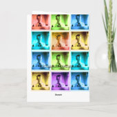 KLEURIGE VINTAGE CAMERA MAN ZEG KAAZ VINTAGE KAART (Achterkant)