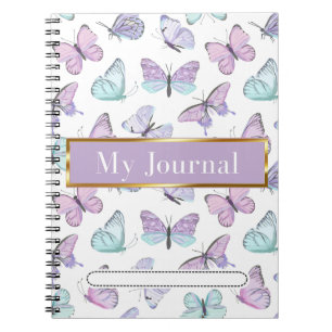 Kleurige vlinders journaal Spiraal Notebook Notitieboek