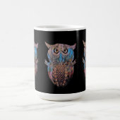 Kleurige Vreemde Uil Mok Koffie Thee (Center)